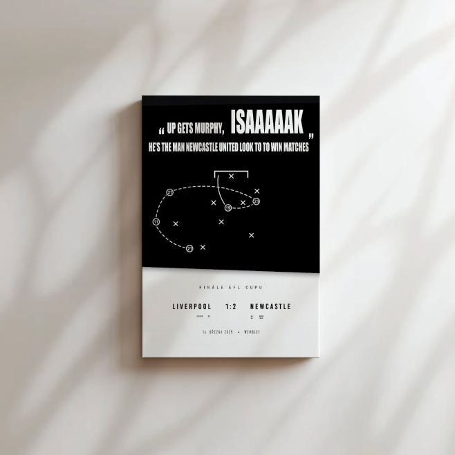 💣 Další z novinek. Fanoušci Newcastlu, mějte tento nezapomenutelný okamžik stále na očích 👀🖼️ ⚽ Památeční plátno na...